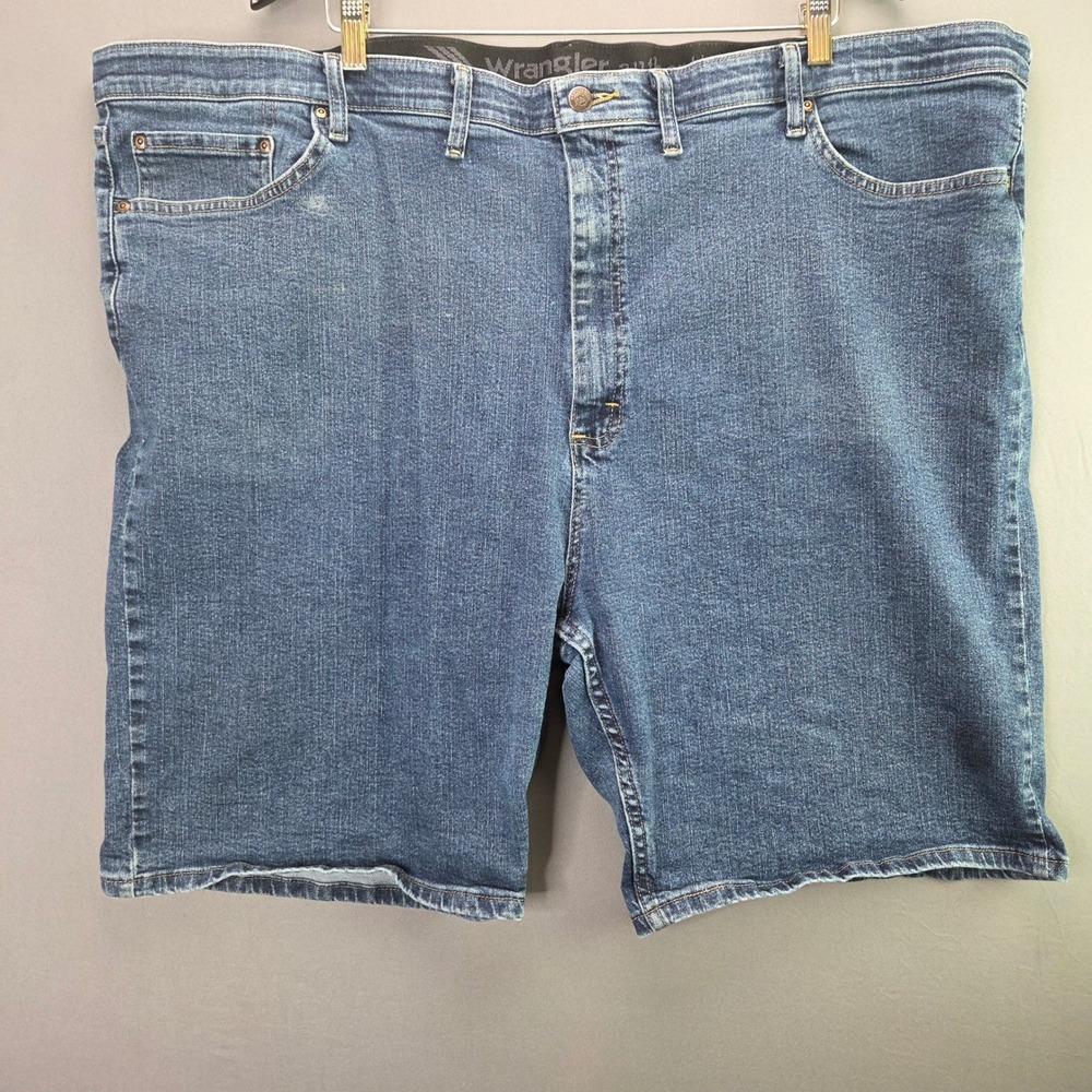 Wrangler Authentics Denim Shorts Regular Fit Size 50 Blue Stretch Jean